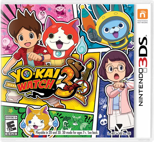 Yo-Kai Watch 3 cover art for Nintendo 3DS (3DS) video game