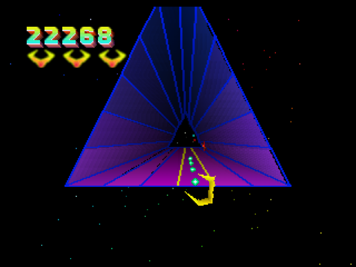 Tempest 2000 Atari Jaguar Tempest 2000 vector arcade shooter retro 90s tube shooter fast paced action game geometric tunnel combat classic arcade style gameplay collectible Jaguar game gameplay 