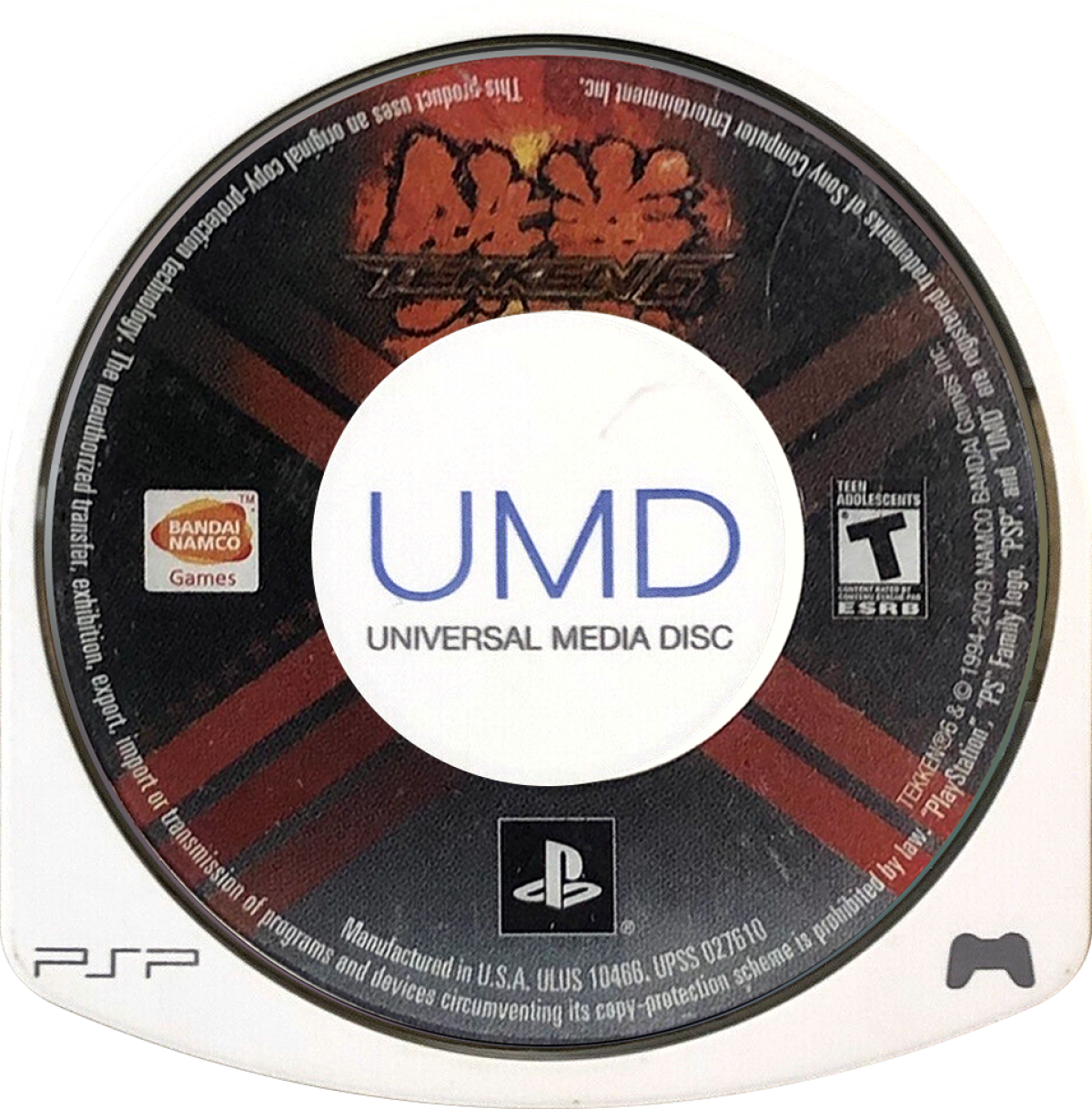 Tekken 6 disc for PlayStation Portable (PSP) 3D fighting game