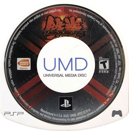 Tekken 6 disc for PlayStation Portable (PSP) 3D fighting game