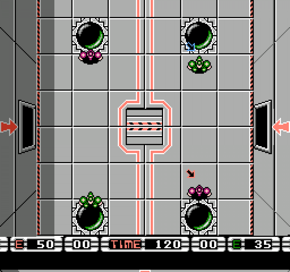 Klash Ball gameplay image for Nintendo Entertainment System (NES) retro video game