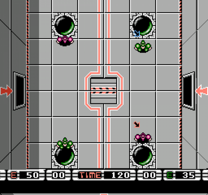 Klash Ball gameplay image for Nintendo Entertainment System (NES) retro video game