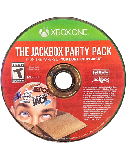 The Jackbox Party Pack Xbox One for retro video game enthusiasts featuring multiplayer party game gameplay trivia drawing word challenges smartphone controller integration local group entertainment humorous mini games and collectible gaming appeal disc