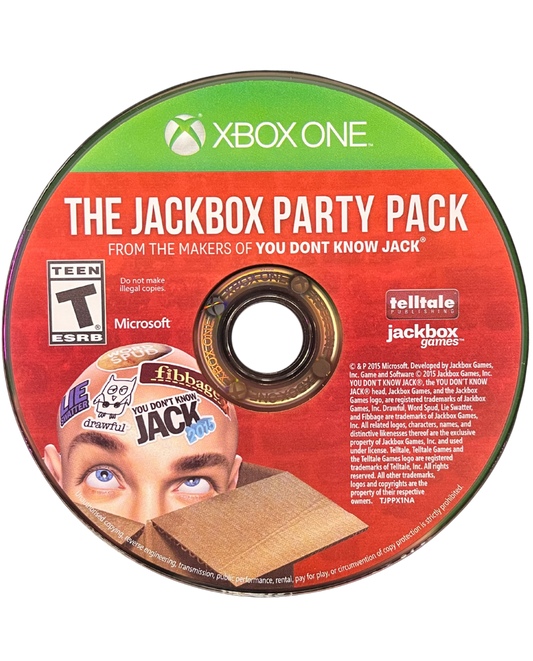 The Jackbox Party Pack Xbox One for retro video game enthusiasts featuring multiplayer party game gameplay trivia drawing word challenges smartphone controller integration local group entertainment humorous mini games and collectible gaming appeal disc