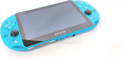 PlayStation Vita PS Vita 2000 Slim Blue handheld gaming system featuring slim lightweight design vibrant LCD display dual analog sticks front and rear touch controls built in cameras Wi Fi connectivity downloadable PlayStation games portable Sony gaming rechargeable battery collectible gaming appeal