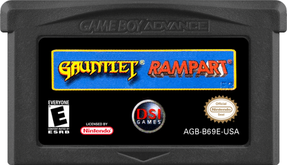 Gauntlet / Rampart game cartridge for Game Boy Advance (GBA) video game