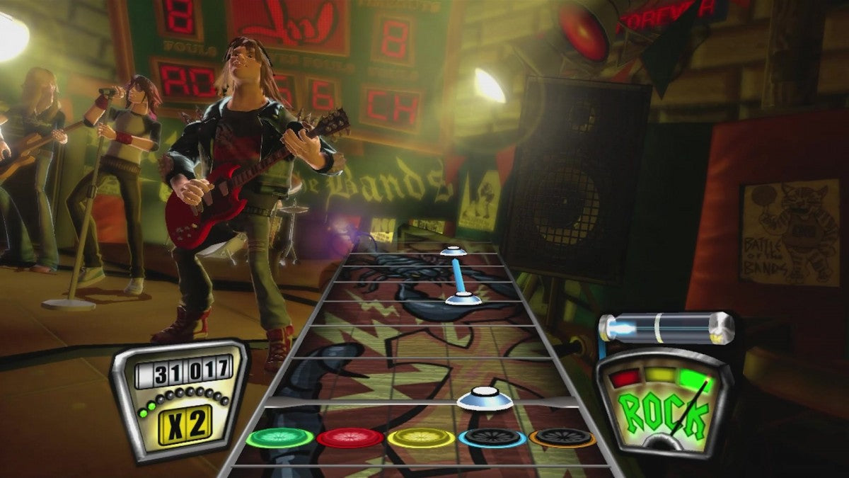 Guitar Hero II gameplay for Xbox 360 (X360) music rhythm video game