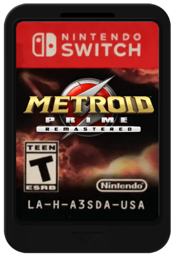 Metroid Prime Remastered cartridge for Nintendo Switch action adventure game