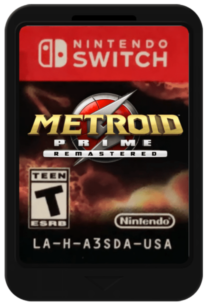 Metroid Prime Remastered cartridge for Nintendo Switch action adventure game