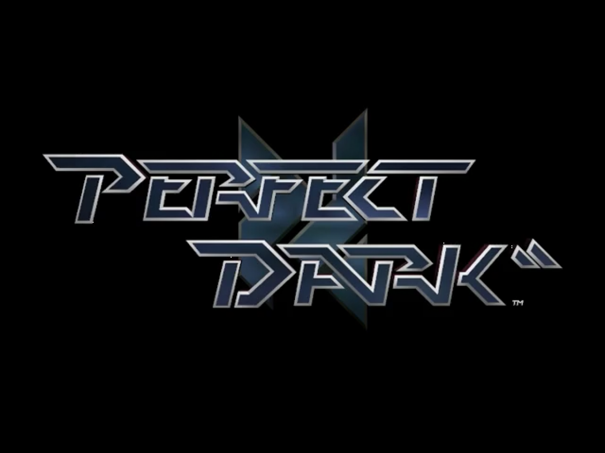 Perfect Dark title screen for Nintendo 64 (N64) video game
