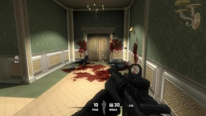 Retro Soldier of Fortune Payback PS3 inspired design featuring military first person shooter aesthetic intense tactical combat brutal firefights global mercenary missions realistic modern warfare action gritty cinematic FPS gameplay nostalgic HD era presentation gameplay
