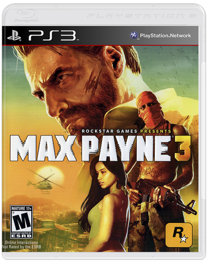 Max Payne 3 cover art for PlayStation 3 (PS3) video game