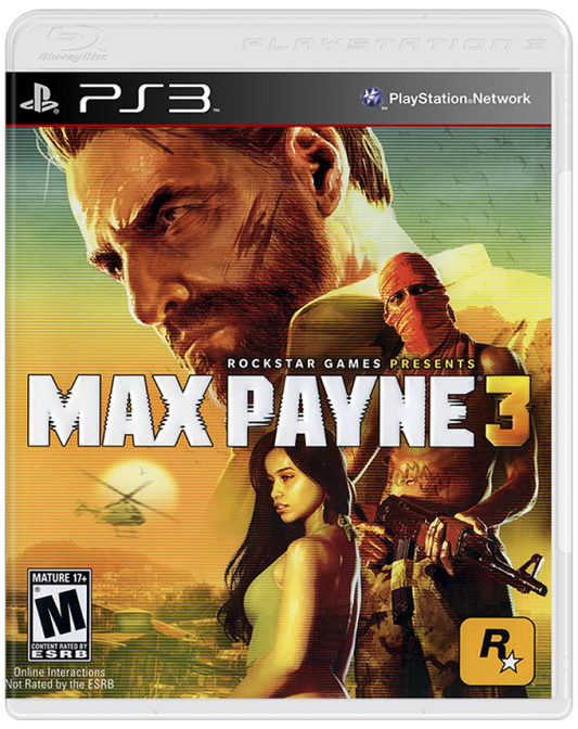 Max Payne 3 cover art for PlayStation 3 (PS3) video game