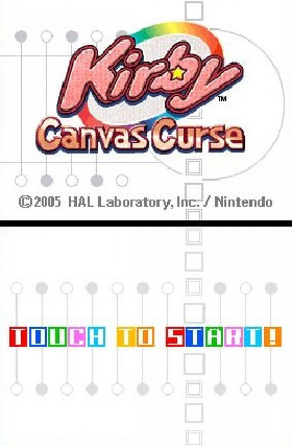 Retro Kirby Canvas Curse Nintendo DS inspired design featuring colorful touch screen platform gameplay aesthetic classic Nintendo handheld adventure stylus controlled rolling action whimsical dream world charm vibrant cartoon visuals nostalgic portable gaming presentation gameplay  