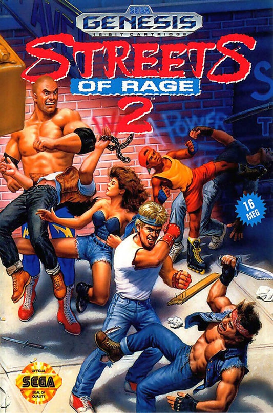 Streets of Rage 2 cover art for Sega Genesis GEN video game