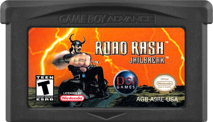 Game Boy Advance Road Rash Jailbreak motorcycle racing game cartridge art