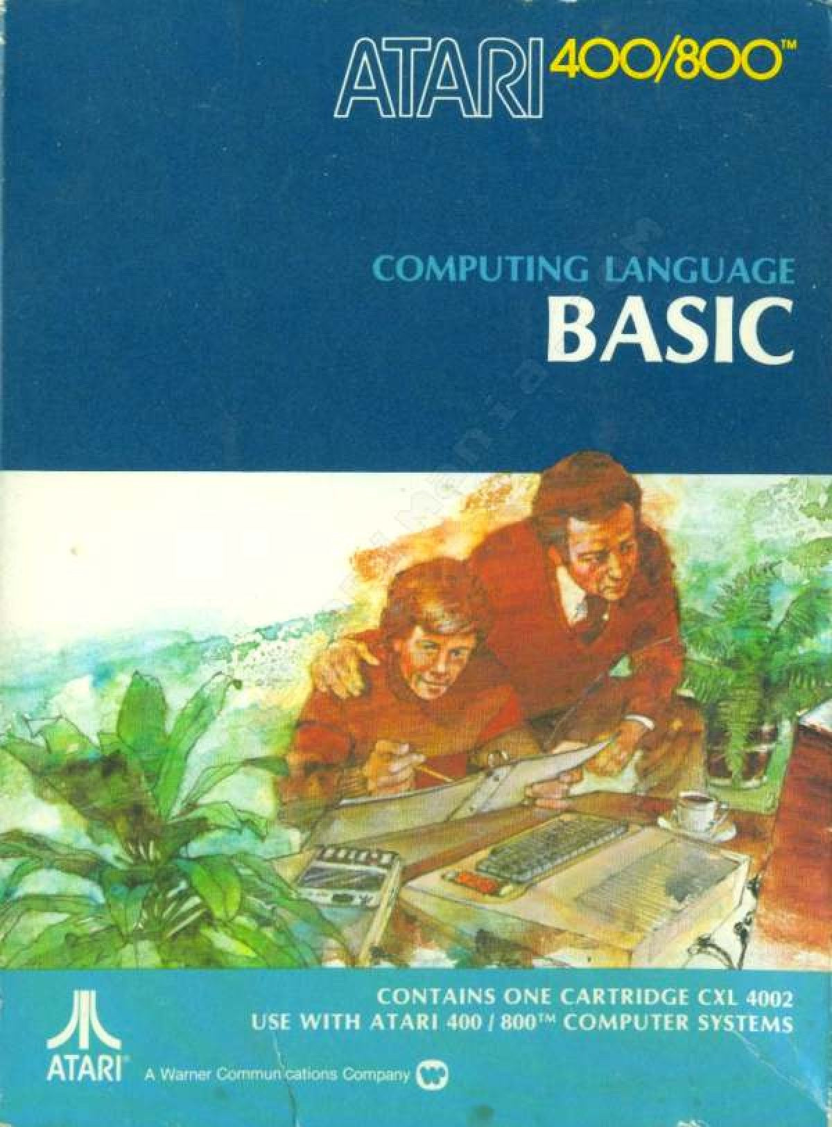 BASIC Computing Language cover art for Atari 400 software