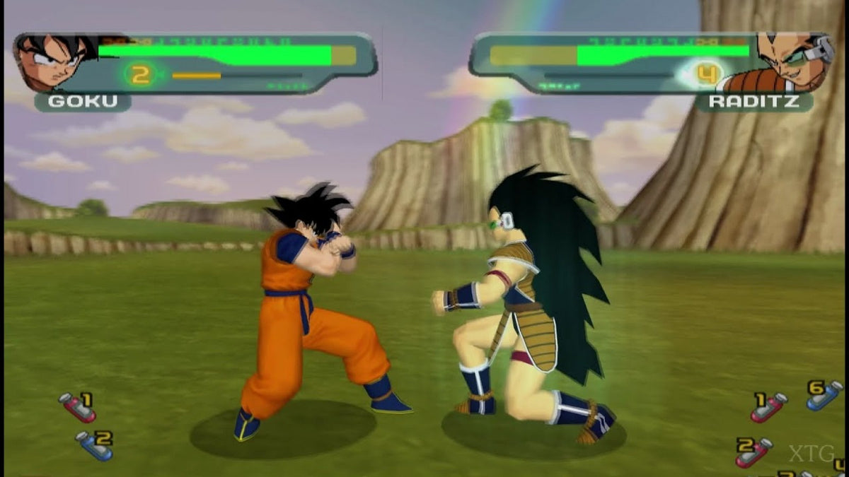 Dragon Ball Z Budokai Greatest Hits PlayStation 2 PS2 fighting video game featuring Goku Vegeta Gohan Piccolo Frieza and other Dragon Ball Z characters fast-paced arena combat energy attacks powerful transformations story mode special moves and classic PlayStation 2 PS2 gameplay collectible retro gaming appeal gameplay