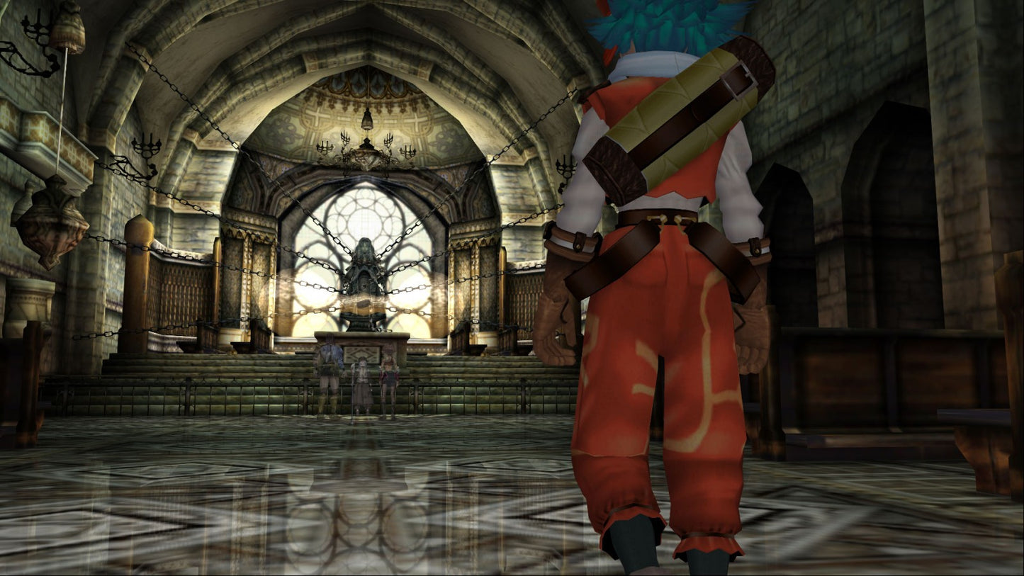 .hack//Mutation for PlayStation 2 (PS2) at Gamers INC, featuring the second chapter of the epic .hack tetralogy where you continue Kite’s journey through "The World" to save his friend Orca, with enhanced real-time combat, data draining mechanics, and the included Liminality Vol. 2 DVD for an immersive multi-media RPG experience gameplay screenshot