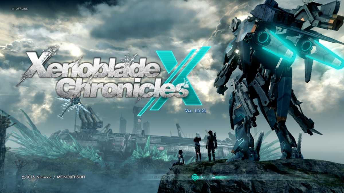 Xenoblade Chronicles X – Nintendo Wii U (WiiU) title screen art for video game for WiiU