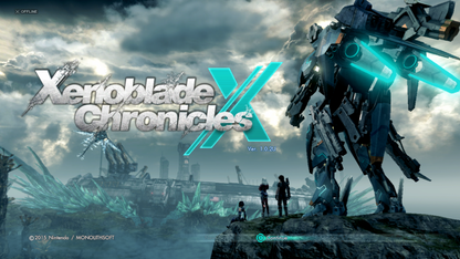 Xenoblade Chronicles X – Nintendo Wii U (WiiU) title screen art for video game for WiiU