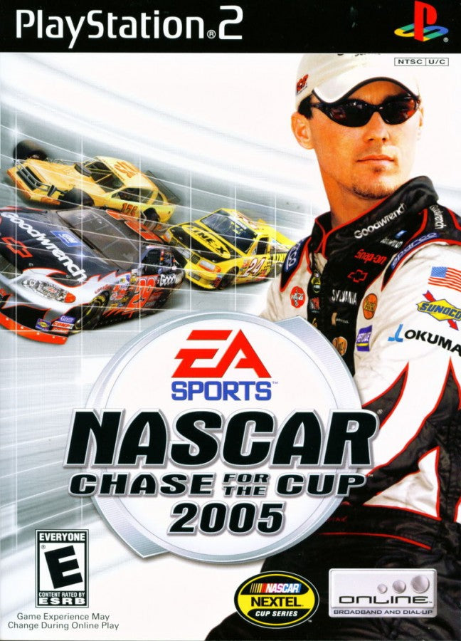 NASCAR Chase for the Cup 2005 – PlayStation 2 (PS2) stock car racing sports video game cover art