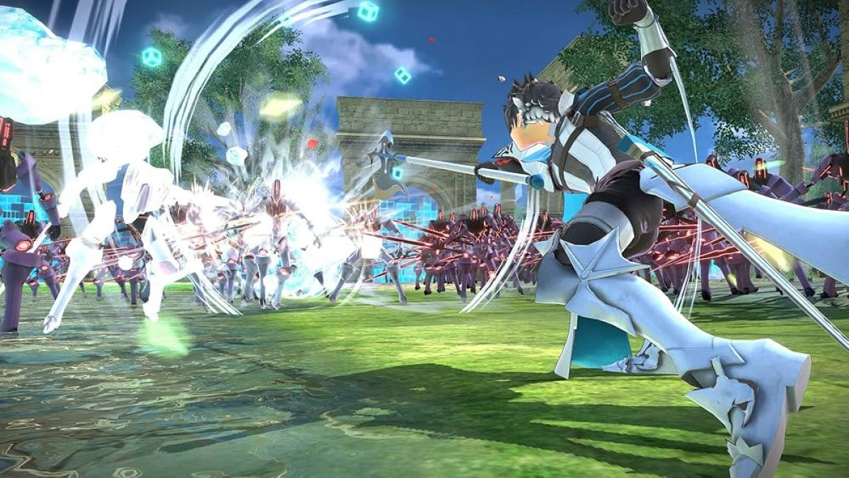 Fate/EXTELLA Link Fleeting Glory Edition CIB Nintendo Switch video game, action RPG, musou-style combat, Fate series collector’s edition, console title gameplay screenshot