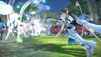 Fate/EXTELLA Link Fleeting Glory Edition CIB Nintendo Switch video game, action RPG, musou-style combat, Fate series collector’s edition, console title gameplay screenshot