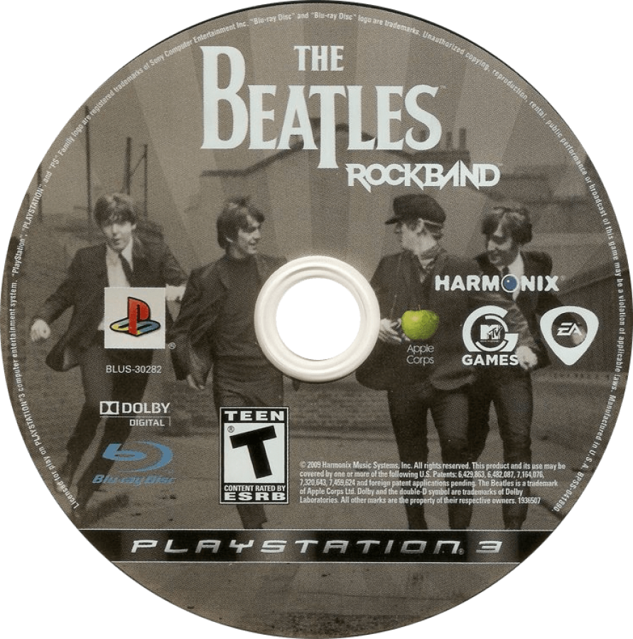 The Beatles Rock Band disc for PlayStation 3 PS3 video game