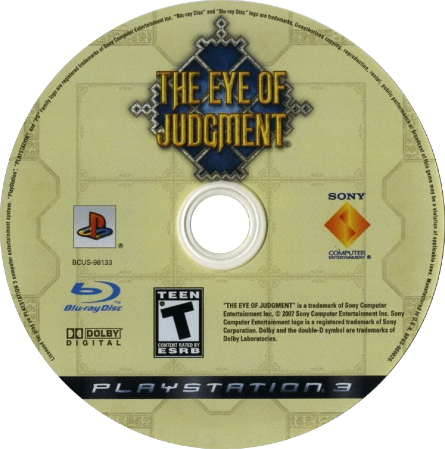 The Eye of Judgment disc art for PlayStation 3 (PS3) video game