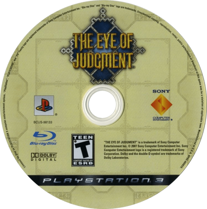 The Eye of Judgment disc art for PlayStation 3 (PS3) video game