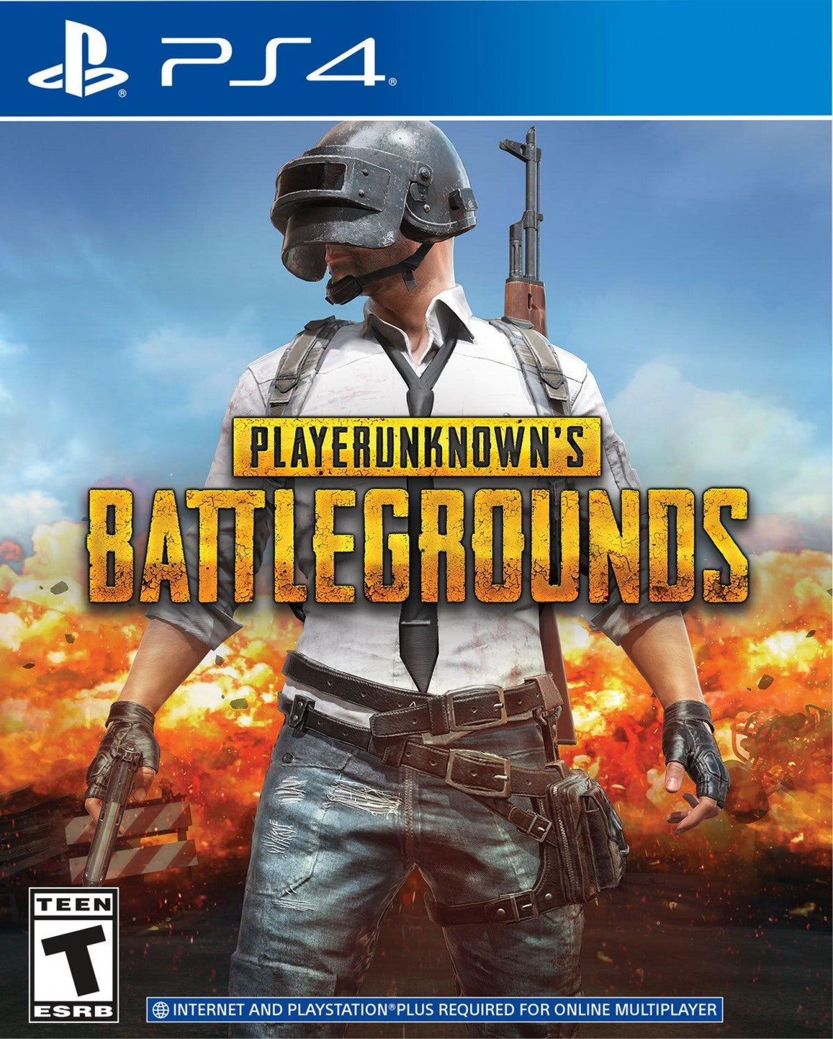 PlayerUnknown's Battlegrounds PUBG video game featuring large scale battle royale gameplay realistic weapons online multiplayer last man standing combat across PC and console platforms cover art