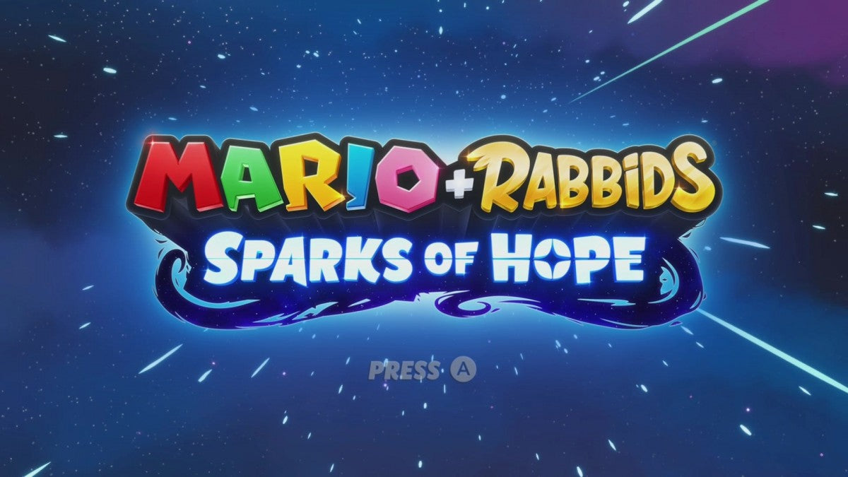 Mario and Rabbids Sparks of Hope title page for Nintendo Switch NS video game