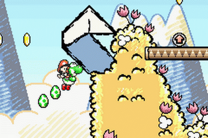 Super Mario Advance 3: Yoshi's Island gameplay for Game Boy Advance (GBA) video game 