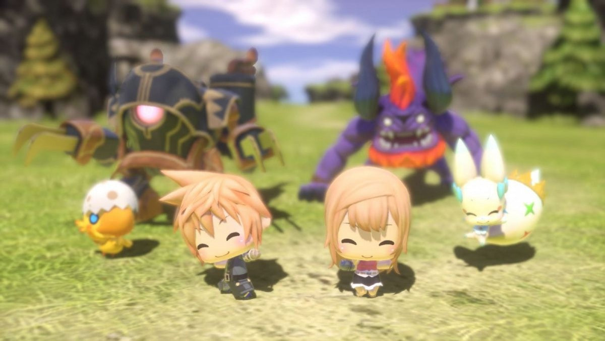 World of Final Fantasy [Day One Edition] gameplay for PlayStation 4 video game. 