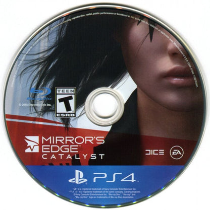 Mirror's Edge: Catalyst – PlayStation 4 (PS4) video game disc, action adventure game