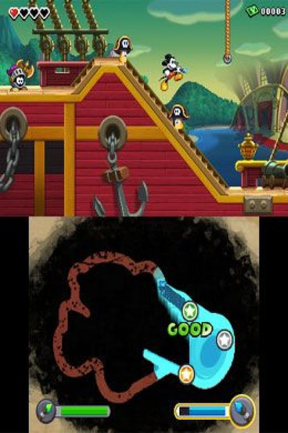 Disney Epic Mickey: Power of Illusion gameplay for Nintendo 3DS (3DS) platformer video game