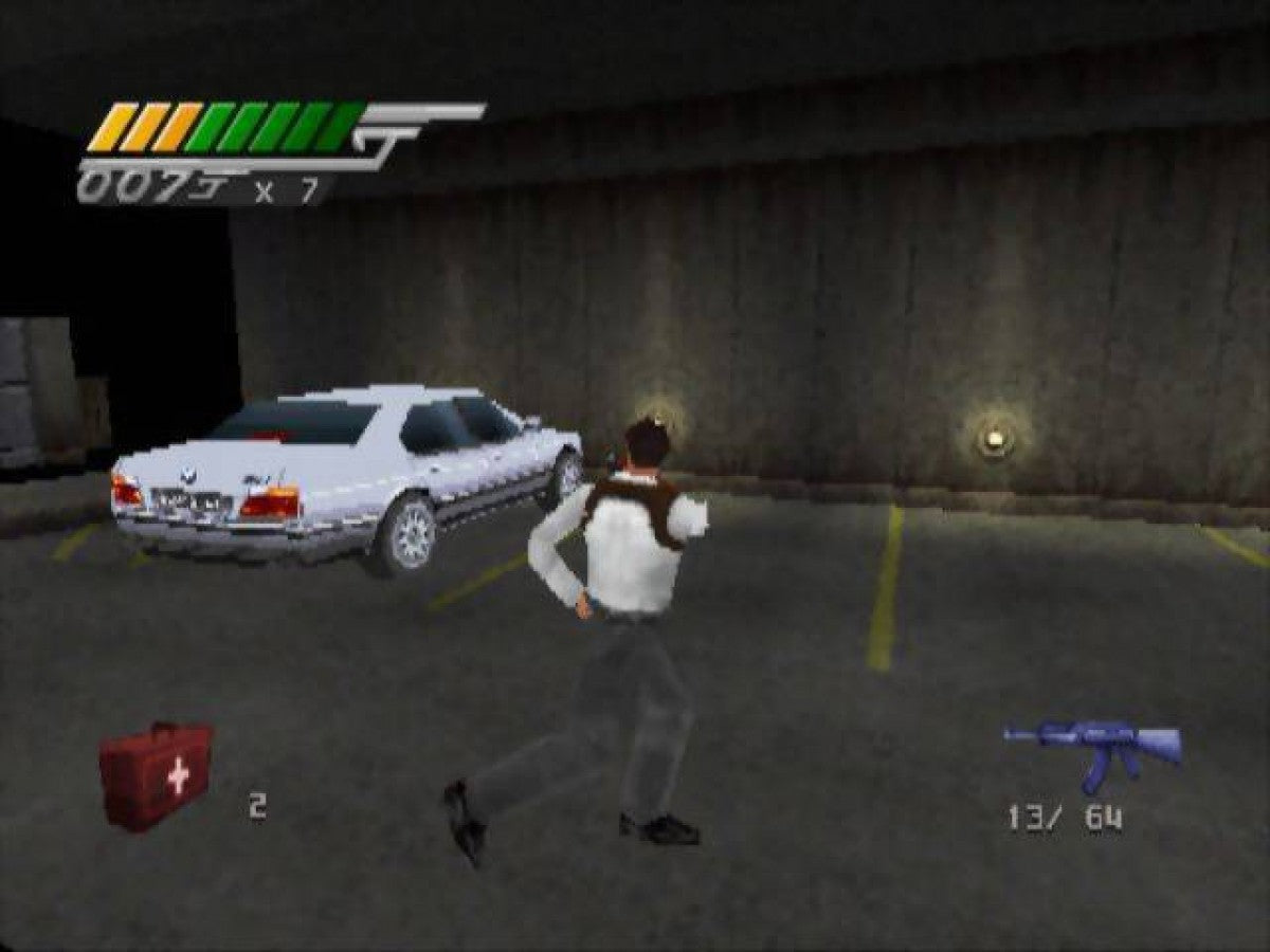 007: Tomorrow Never Dies — PlayStation 1 (PS1) is an action-adventure game based on the James Bond film featuring stealth, driving, and shooting gameplay