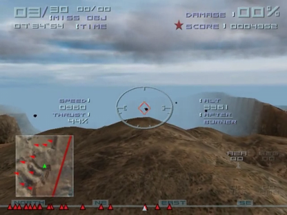 Top Gun: Combat Zones gameplay for Nintendo GameCube (GC) aerial combat flight simulation video game