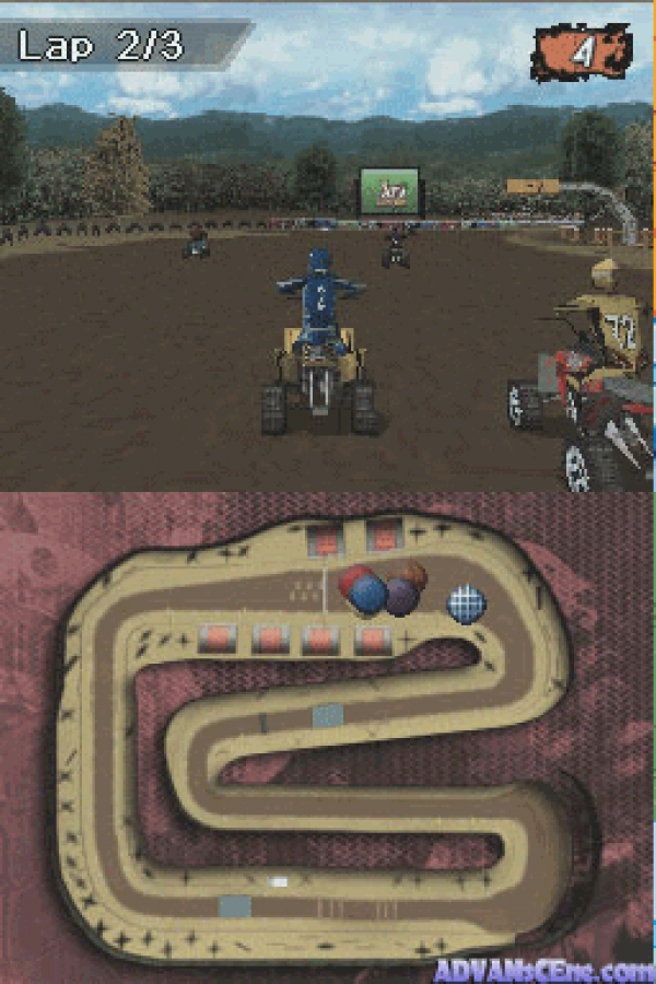 ATV Quad Kings gameplay for Nintendo DS (DS) off-road racing video game