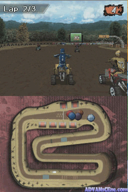 ATV Quad Kings gameplay for Nintendo DS (DS) off-road racing video game