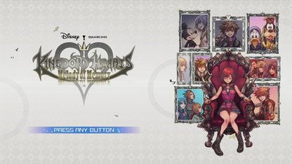 Kingdom Hearts: Melody of Memory title screen for Nintendo Switch (NS) video game