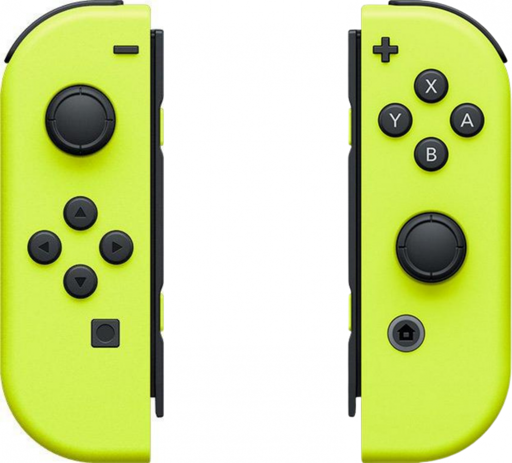 Nintendo Switch Yellow Joy-Con Controller for video game enthusiasts featuring vibrant green finish wireless motion controls HD Rumble responsive buttons multiplayer compatibility versatile handheld and docked play support and collectible gaming appeal set