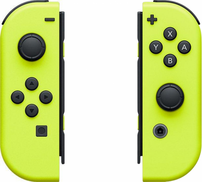 Nintendo Switch Yellow Joy-Con Controller for video game enthusiasts featuring vibrant green finish wireless motion controls HD Rumble responsive buttons multiplayer compatibility versatile handheld and docked play support and collectible gaming appeal set