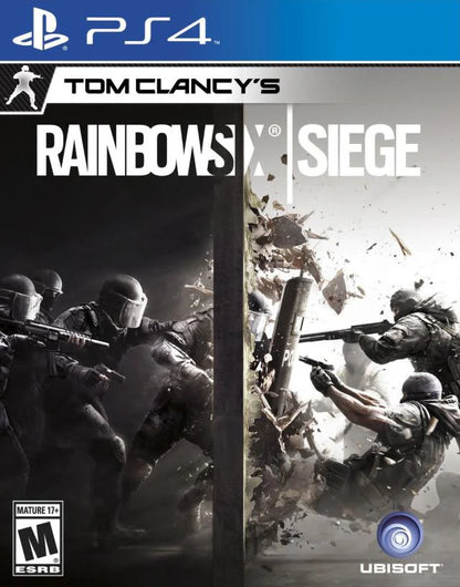 Tom Clancy's Rainbow Six: Siege – PlayStation 4 (PS4) video game cover image, tactical first-person shooter.