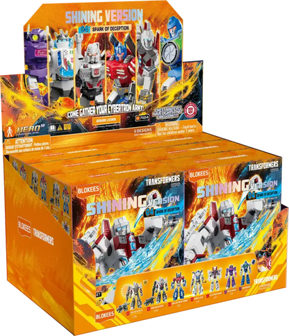 Blokees Transformers Shining Version 04 collectible mini action figure snap fit robot toy Autobot Decepticon character detailed poseable display piece for fans