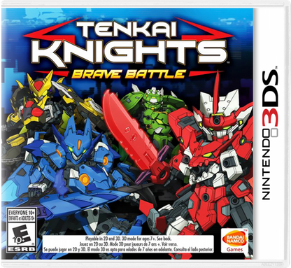 Tenkai Knights: Brave Battle cover art for Nintendo 3DS (3DS) action fighting video game