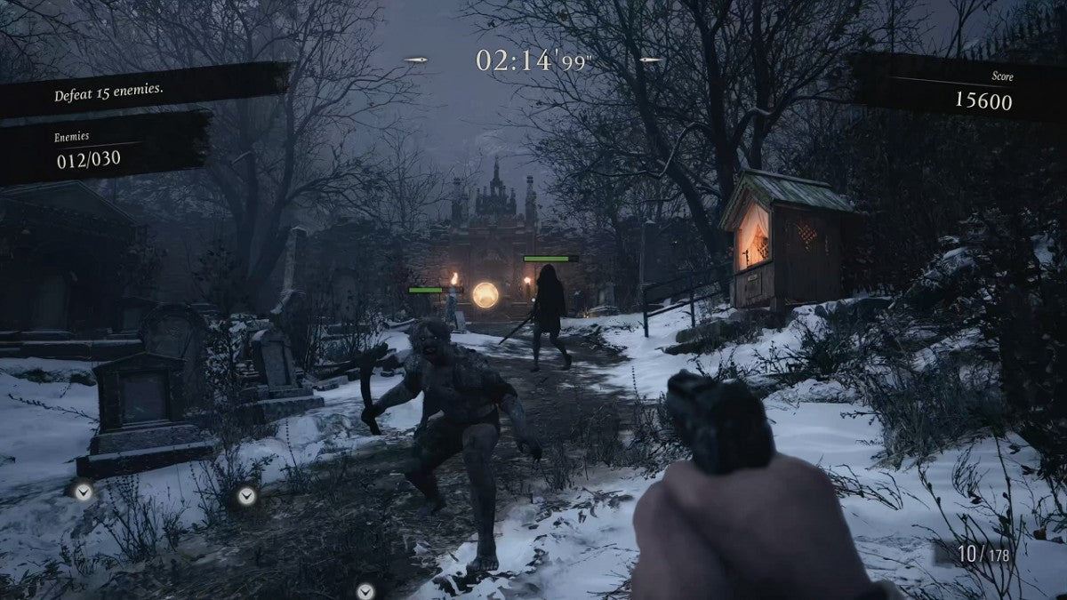 Resident Evil Village PS5 game featuring intense survival horror gameplay, first-person action, and a dark atmospheric storyline on PlayStation 5 gameplay