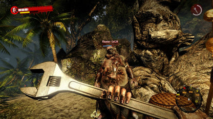 Dead Island Riptide Special Edition for PlayStation 3 (PS3) at Gamers INC, featuring an intense open-world survival horror experience with visceral melee combat, new playable characters, and defensive base-building as you fight to escape the zombie-infested islands of Palanai gameplay screenshot