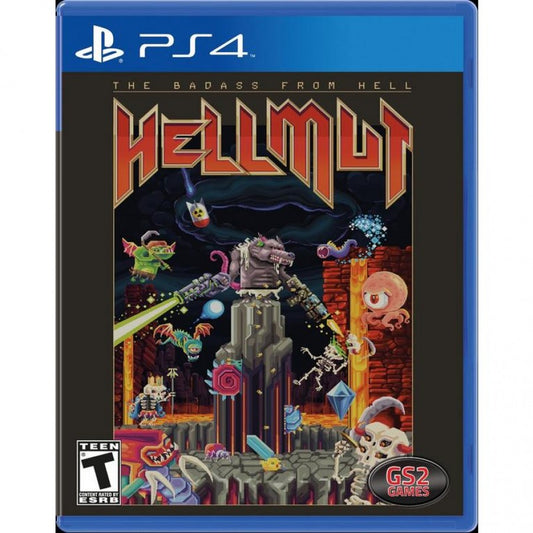 Hellmut: Badass from Hell cover art for PlayStation 4 (PS4) video game
